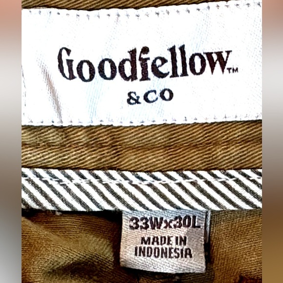 Goodfellow HENNEPIN CHINO Slim Fit Men’s size 33x30 in Dapper Brown - Picture 4 of 8